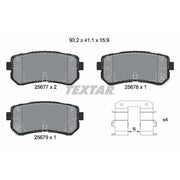 Textar Rear Brake Pad Set 2567701