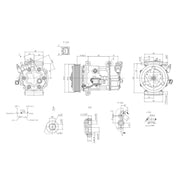 Hella Air Conditioning Compressor 8FK 366 200-691