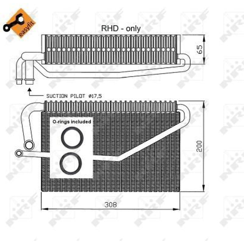 NRF Air Conditioning Evaporator 36118