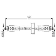 Bosch Brake Hydraulic Hose Line Front 1 987 481 591