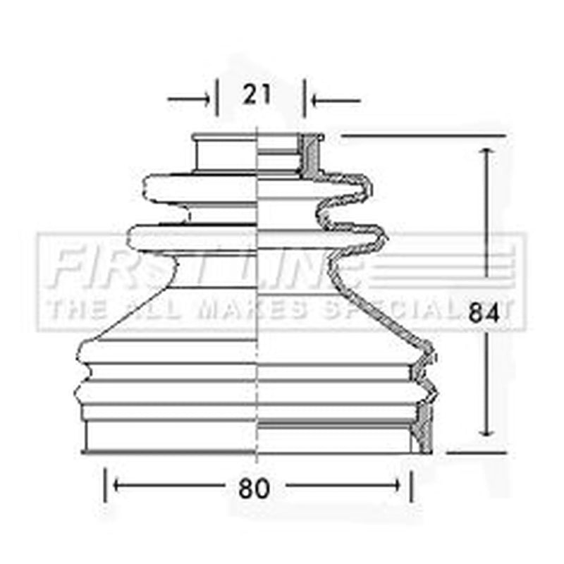 First Line Drive Shaft Bellow Kit Front Left FCB2598