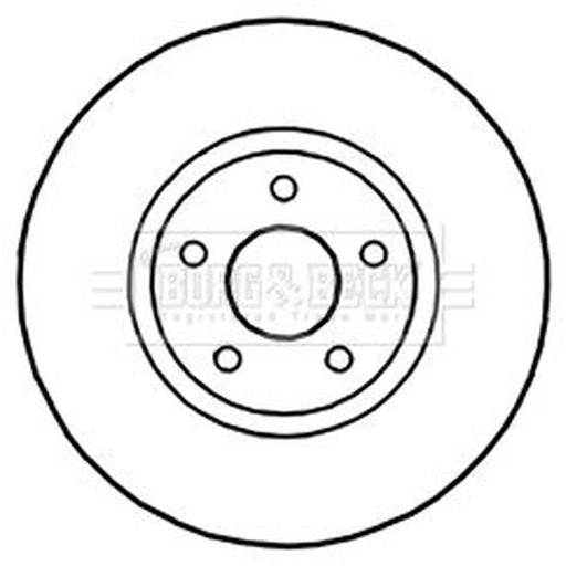 Borg & Beck Front Brake Discs BBD5218