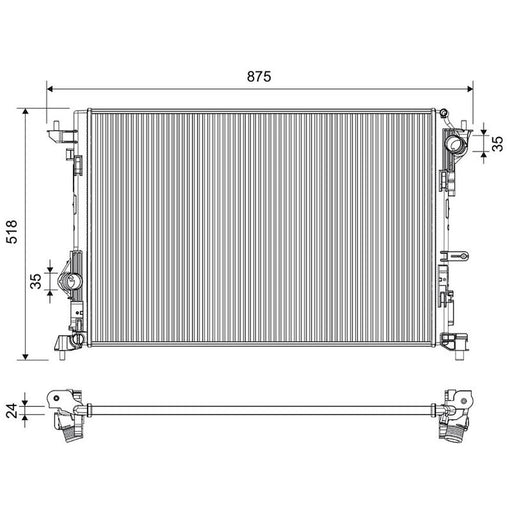 Valeo Engine Radiator 701479
