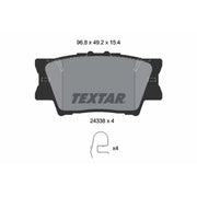 Textar Rear Brake Pad Set 2433801
