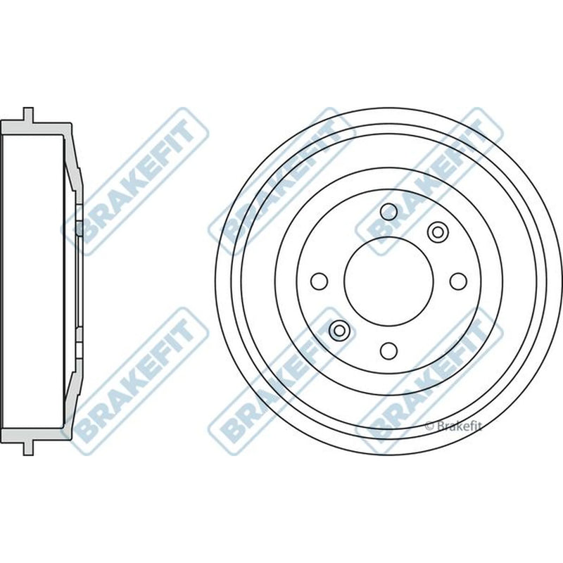 Apec Brake Drum Assembly Rear BDR9005