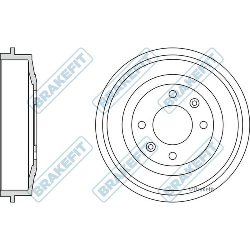 Apec Brake Drum Assembly Rear BDR9005
