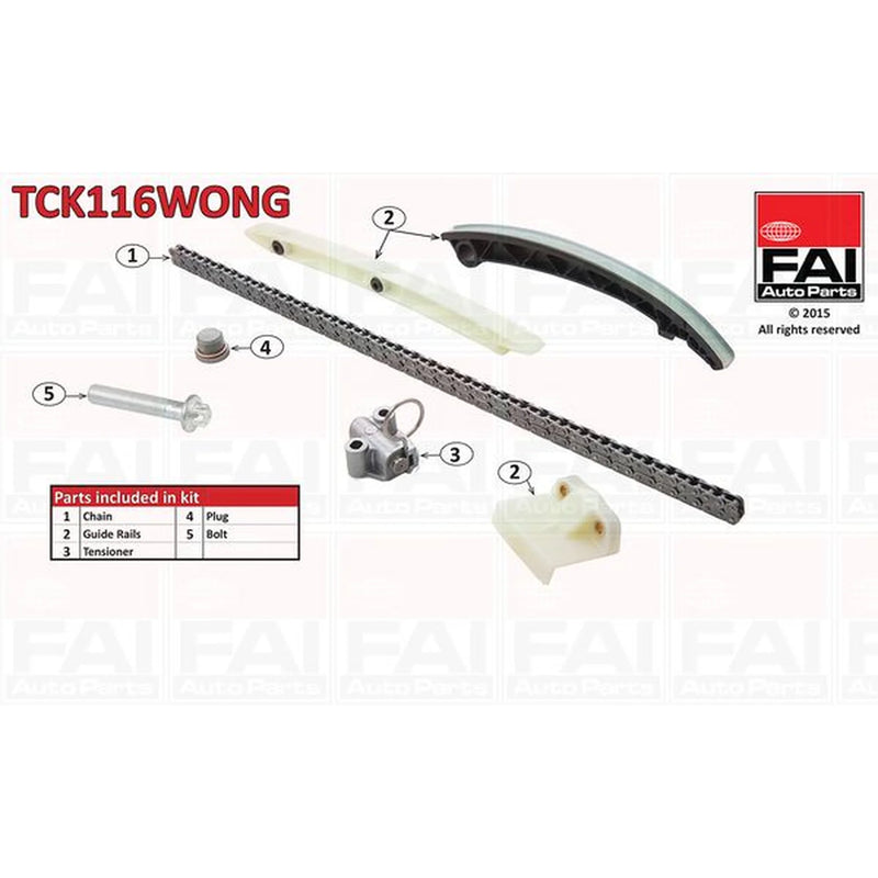 FAI 7 x Timing Chain Kit Set 130 Links TCK116WONG