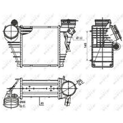 NRF Intercooler (Charge Air Cooler) 30838