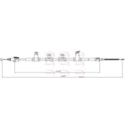 Apec Handbrake Cable Left Rear CAB1787