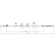 Apec Handbrake Cable Left Rear CAB1787