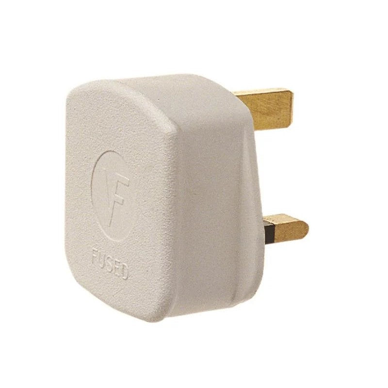 Dencon Rubber Plug 13 Amp White 6283WNB - 6283WNB