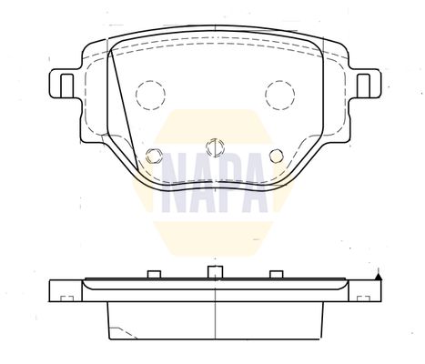 NAPA Front & Rear Pads fits CITROËN JEEP OPEL