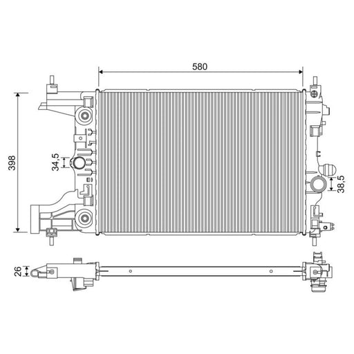 Valeo Engine Radiator 701245