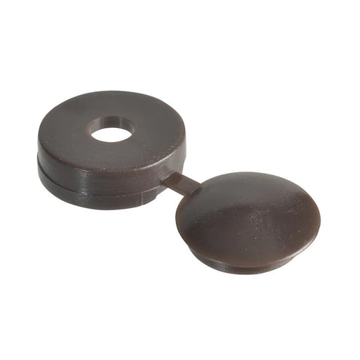 ForgeFix Hinged Cover Cap Dark Brown No. 10-12 Bag 100 - 100HCC1L