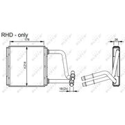 NRF Heater Matrix Core Heat Exchanger 54296