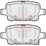Apec Rear Brake Pad Set PAD2209