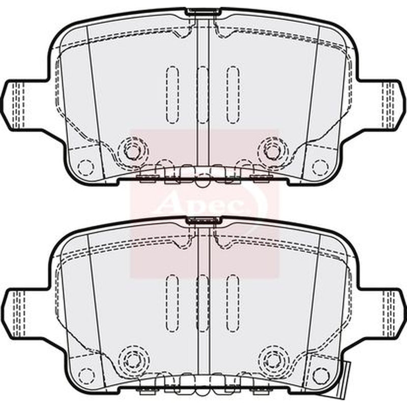 Apec Rear Brake Pad Set PAD2209