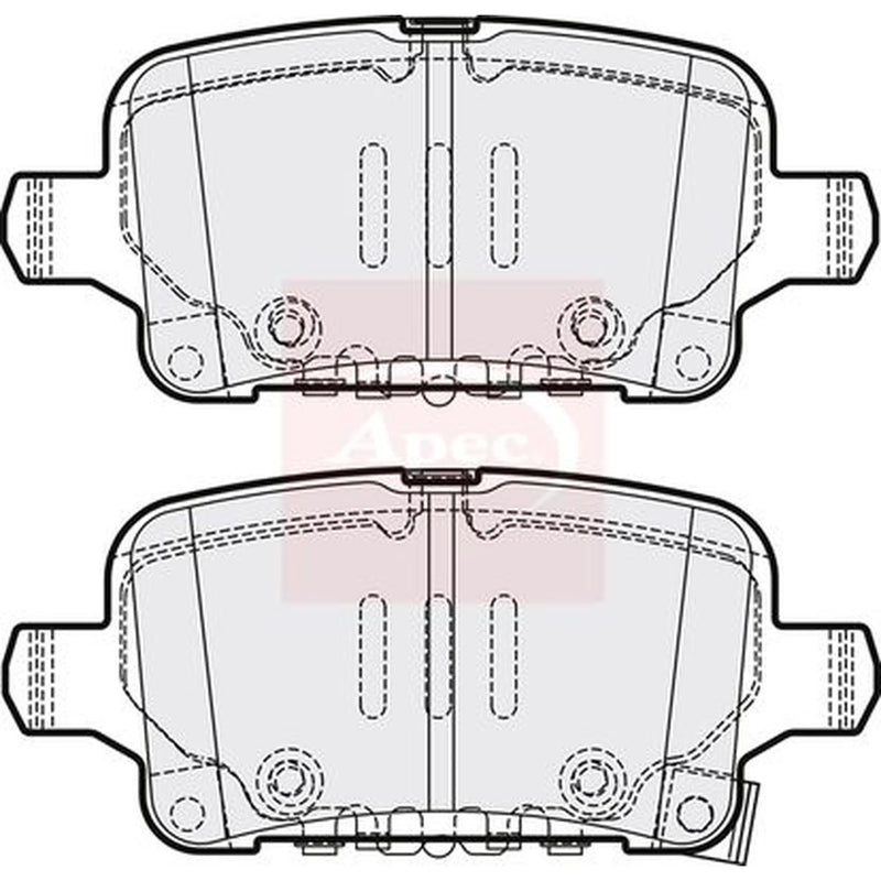 Apec Rear Brake Pad Set PAD2209