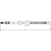 NAPA Brake Hydraulic Hose Line Rear Right NBH1226