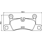 Mintex Rear Brake Pad Set MDB3076