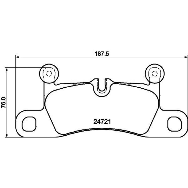 Mintex Rear Brake Pad Set MDB3076