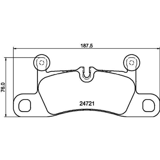 Mintex Rear Brake Pad Set MDB3076