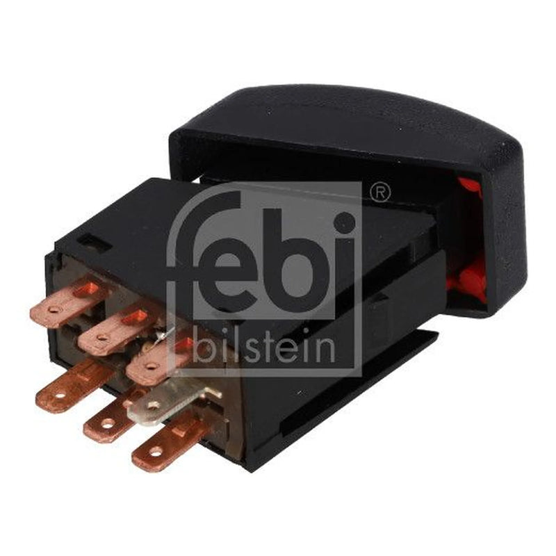 Febi Hazard Warning Light Switch 7 Connectors Plastic 01566