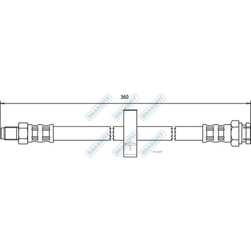 Apec Brake Hydraulic Hose Line Rear BHO4045