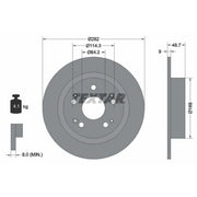 Textar 2 x Solid Rear Brake Discs 92204300