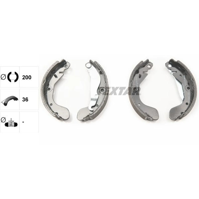 Textar Brake Shoe Set Axle Kit 91079900
