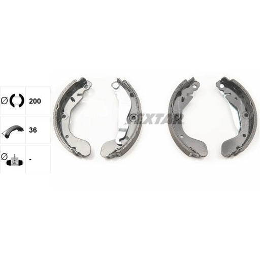 Textar Brake Shoe Set Axle Kit 91079900