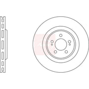 Apec 2 x Vented Front Brake Discs DSK2779