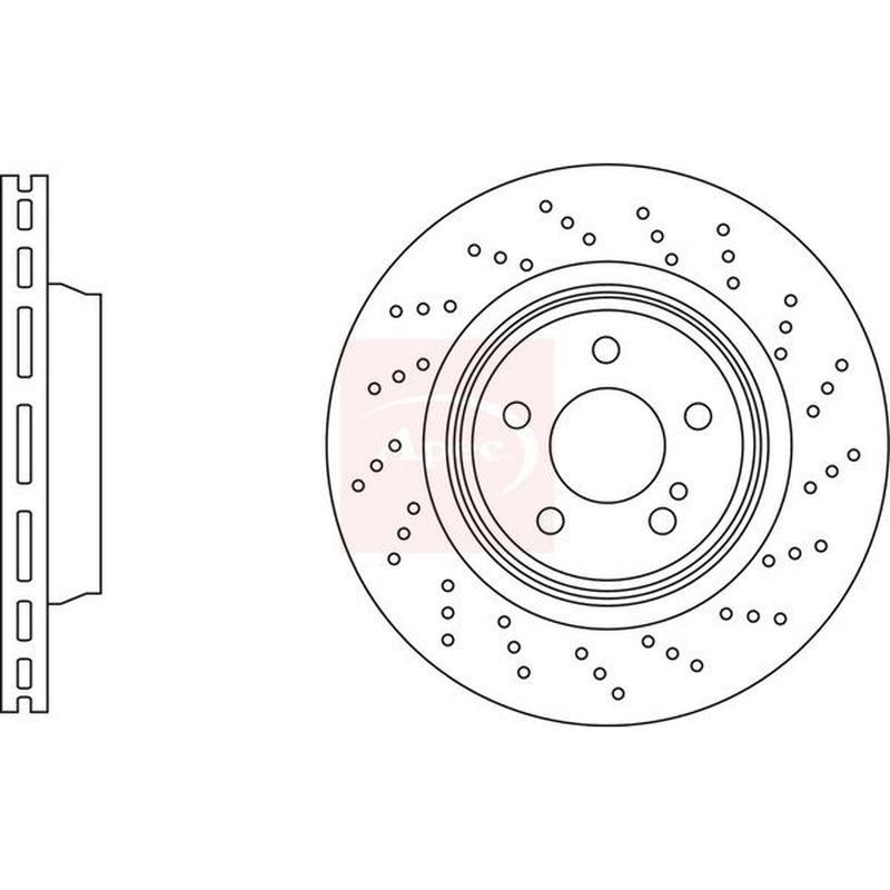 Apec 2 x / Rear Brake Discs DSK3294