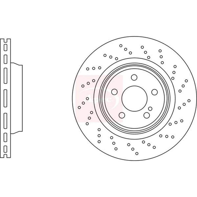 Apec 2 x / Rear Brake Discs DSK3294