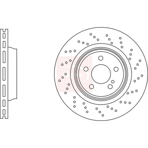 Apec 2 x / Rear Brake Discs DSK3294