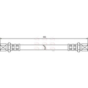 Apec Brake Hydraulic Hose Line Rear HOS3199