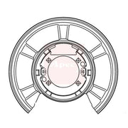 Apec Brake Disc Splash Guard Rear ASG1177