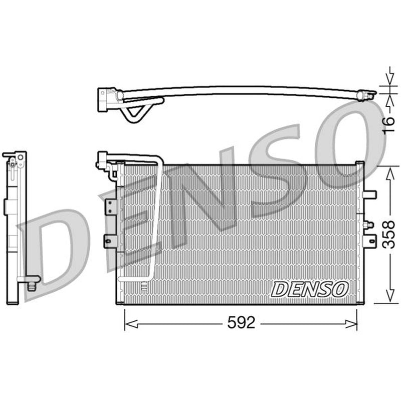 Denso Air Conditioning Condenser DCN25002