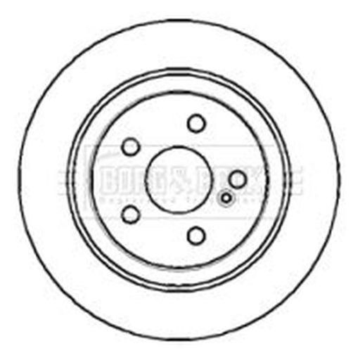 Borg & Beck 2 x Vented Rear Brake Discs BBD4291