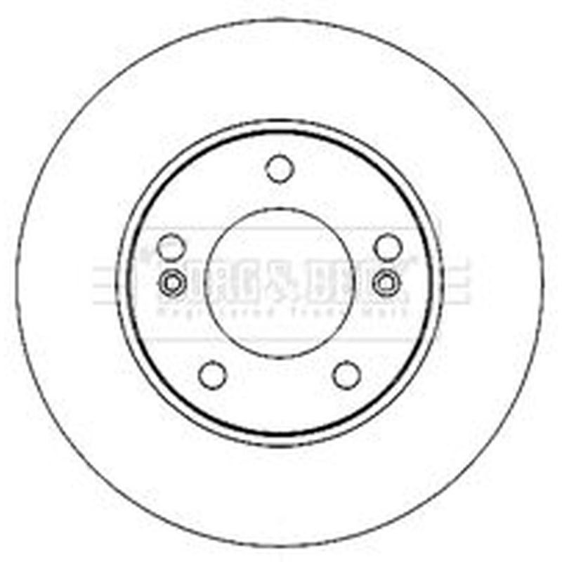 Borg & Beck 2 x Vented Front Brake Discs BBD5189