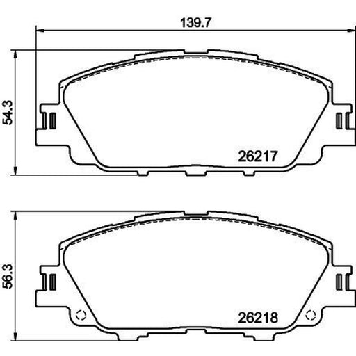 DON Front Brake Pad Set PCP1837