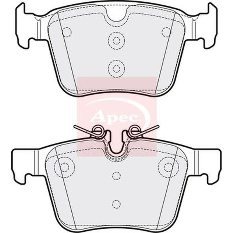 Apec Rear Brake Pad Set PAD2054