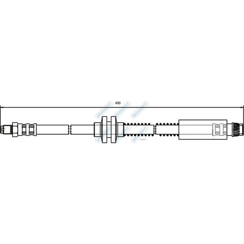Apec Brake Hydraulic Hose Line Front BHO4115