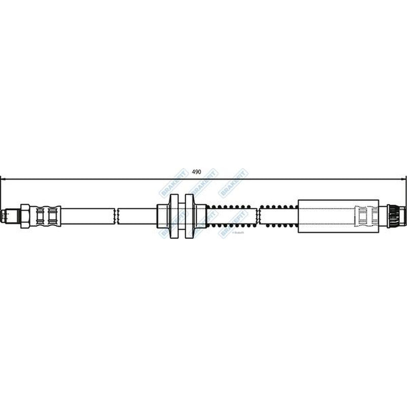 Apec Brake Hydraulic Hose Line Front BHO4115