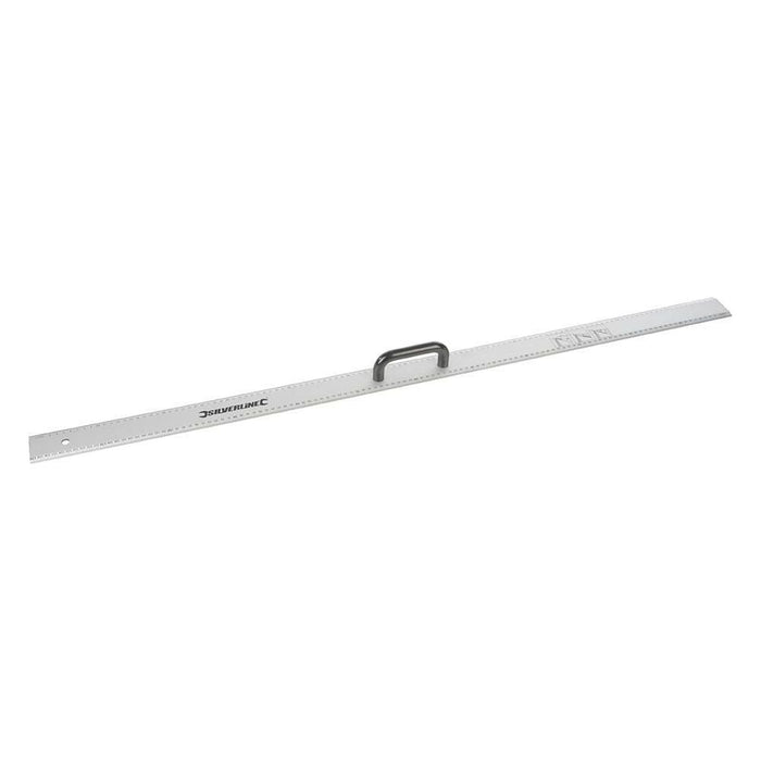 Silverline Aluminium Rule with Handle 1200mm Silverline  - Town Parts