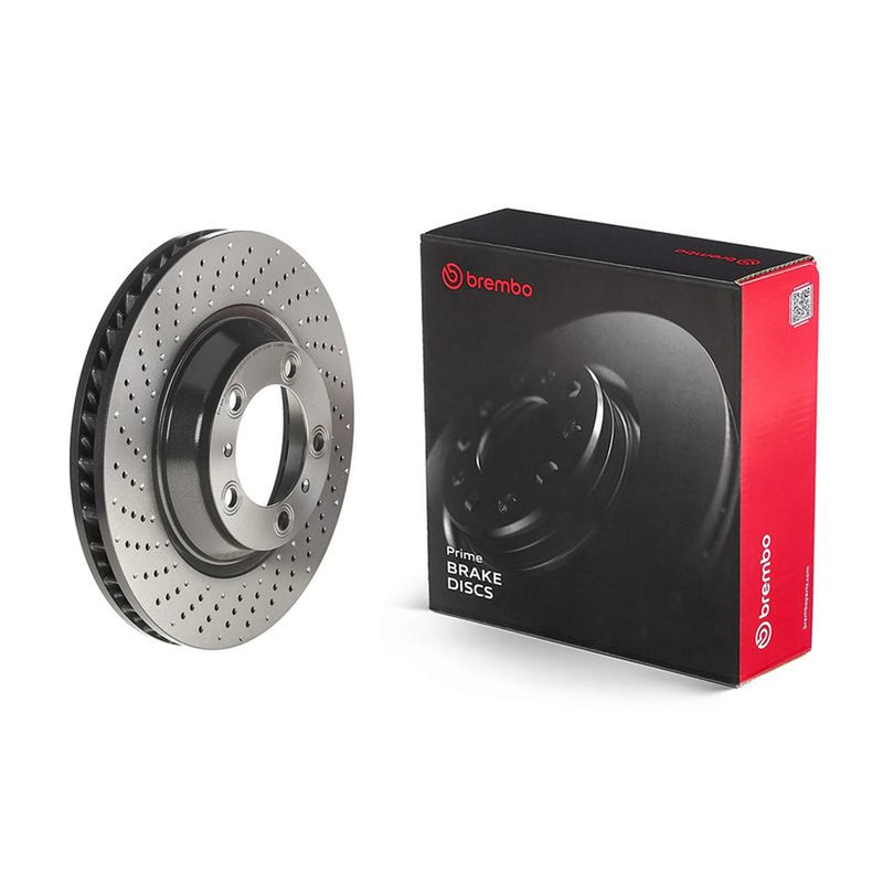Brembo 2 x Perforated/Vented Front Brake Discs 09.D932.11