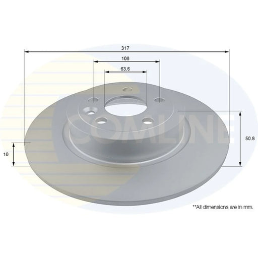 Comline 2 x Rear Brake Discs ADC1286