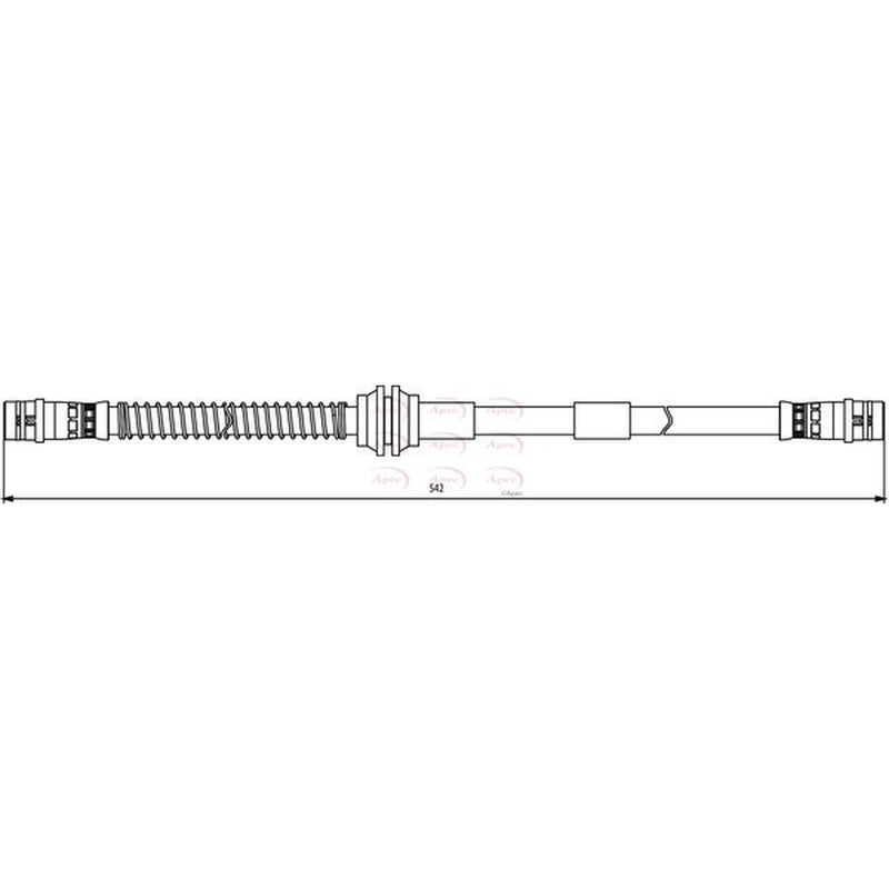 Apec Brake Hydraulic Hose Line Front HOS3815