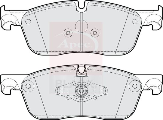 APEC Black Front Brake Pad Set