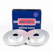 Borg & Beck 2 x Vented Rear Brake Discs BBD5552
